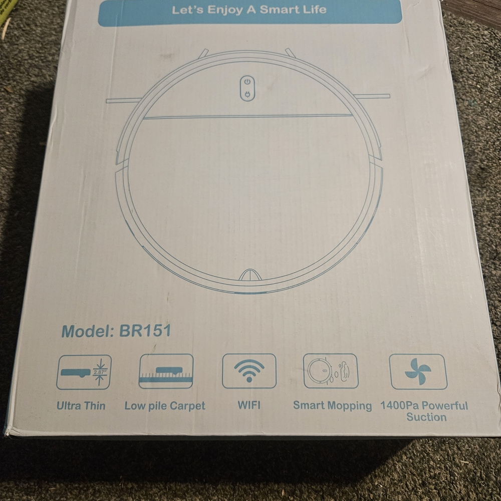 Smart Home Robot Vacuum Cleaner - White
